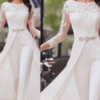 Women Jumpsuits Long Sleeve Spring Autumn Lace Rompers High Waist Cloak Pencil Pants White Slim Elegant Overalls for Women 2025