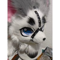 Muzzle Mouth Guard for Fursuit Head Kemono Realistic Fursuit Furry FIY Decoration Punk Style 38cm Mouth Opening