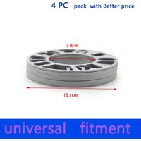 4 PC pack Aluminum Universal Car Wheel Spacer Shims Plate 3mm 5mm 8mm 10mm Fit 4x100 4x114.3 5x100 5x108 5x114.3 5x120