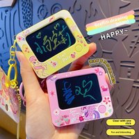 Authentic My Little Pony Graffiti Drawing Board Keychain Erasable Writing Board Educational Toy Backpack Decoration Horse