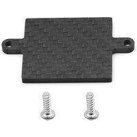 Carbon Fiber Receiver Mounting Bracket Plate Upgrade Part for Tamiya 1/10 TT-02 TT02 Durable Racing Accessory