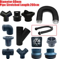 60mm Diameter 115-200cm Length Air Heater Duct Hose Line +Connectorc Diesel Parking Heater for Webasto Eberspacher Car Camper