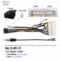 Car Stereo Power Cable Connector Adapter Android Radio Wiring Harness for Hyundai Celesta I10 I20 KIA KX3 K2 Cerato
