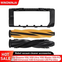 Main Brush Cover Roller Brush For Dreame X50 X50 Ultra X50 Pro L50 Pro Ultra X50 Master X40 Enhanced S40 Enhanced Robot Vacuum