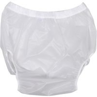 Adult Diaper Cover Waterproof Pants White Xl Leakproof Incontinence Underwear Plastic Nappy Pants for Seniors Home Travel