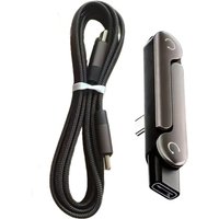 240 W USB-C Fast-Charging Cable Kit Featuring an Integrated Foldable Stand and a 1.5 m Detachable Stand Cable