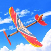 10PCS Airplane Model Rubber Band Powered Glider Planes Bomber Airplane Favor Indoor Outdoor Toys for Kids Airplane Model