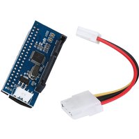 IDE to SATA Adapter HDD 3.5 IDE to SATA Hard Disk Converter PATA IDE 39/40Pin to SATA 22Pin Hard Drive Connector with Data Cable