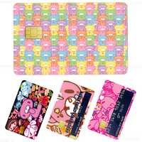 Cartoon G-gloomy Bear Fashion Matte Gold Silver Black Matte Film Skin Sticker Tape for Bank Credit Debit Card