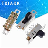 10Pcs SS23E04 Double Toggle Switch 8 Pins 3 files 2P3T DP3T Handle high 5mm small slide switch