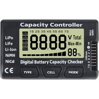 Battery Voltage Capacity Checker For Li-ion LiFe Nimh Nicd Lipo Batteries CellMeter 7 1-7S RC Cars Boats Power Battery Tester