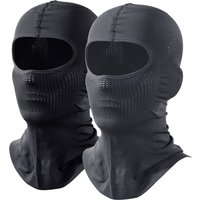 2PCS Breathable Balaclava Motorcycle Full Face Mask Cover Cycling Helmet Liner Windproof Ski Motorbike Hood Cap Cycling Bandana