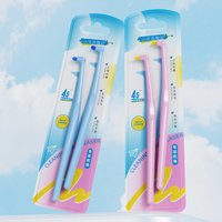 1set Orthodontic Toothbrush Small Bristle Head For Cleaning Wisdom Tooth Fissure Interdental Gap Daily Oral Dental Care Tool