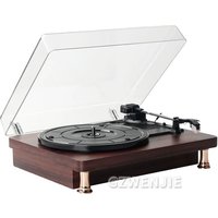 Retro Vinyl Record Player / Dustproof Cover Classic Nostalgic Style Record Player 33/45/78RPM Turntables Gramophone Phonograph