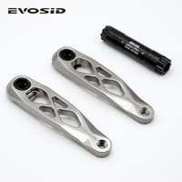 EVOSID Hollow kute mechanizmy korbowe MTB 170mm DUB-Spec obrabiane CNC o wysokiej wytrzymałości zintegrowane korby HollowTech do roweru górskiego 5DEV