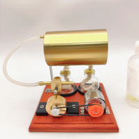 Single Cylinder Swing Steam Engine Model with Generator Mini Boiler Engine Model Physics Experiment Toys Creativity Gift