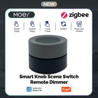 MOES Tuya ZigBee Smart Knob Switch Wireless Scene Switch Button Controller Battery Powered Automation Scenario Smart Life App