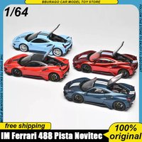 In Stock Im 1:64 Diecast Ferrari 488 Pista Novitec Replica With Openable Hood And Multiple Color Options For Collectors Toys Kid