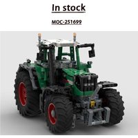 MOC-251699 New Farm Agricultural Tractor Building Block Model, 664 Parts, MOC Creative Boys' Children's Birthday Toy Gift