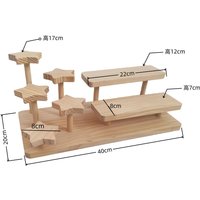Wooden Display Stand Pastry Fruit Wine Display Table Succulent Display Shelf Jewelry Stand Figurine Blind Box Storage Holders