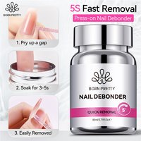 BORN PRETTY 80ml Press-On Nail Debonder 5S Quick Remover False Nail Tips Debonder Removing Glue Faster Dissolve Liquid Manicure