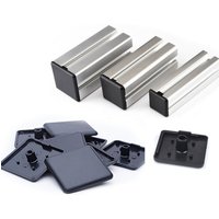 European standard aluminum profile end caps, available in four sizes: 2020, 3030, 4040, and 4545. Aluminum profile sealing caps.