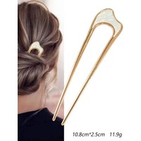 Shell Hairpin Metal U Shaped Hair Pins Hair Fork U French Hair Pin Simple And Fashionable Hair Accessories For Women