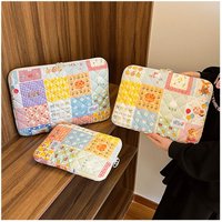 High Quality 11-15 Inch Laptop Sleeve Water-Resistant Protective Computer Cover Flower Pattern Cartoon Laptop Pouch for Women