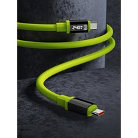 🛒240W USB C Cable With Power Display Fast Charging Charger For Phones Type C Cord 1-2m
