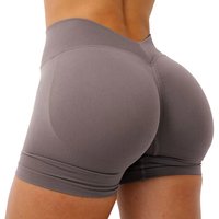 Gym Shorts Woman Seamless Yoga Shorts Fitness Training Yoga Clothing Butt Lifting Workout Short Leggings V Waist Sports Shorts