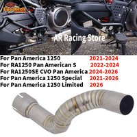 Pour Pan America 1250 RA1250 S SE CVO Special Limited 2021-2026 Systèmes d'échappement de moto, tuyau de liaison central modifié