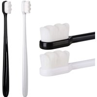 2Pcs Sets Adult Toothbrush Ultra Soft-bristled Toothbrush Nano Toothbrush for Sensitive Gums Extra Toothbrushes Sensitive Teeth