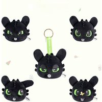 Cartoon Toothless Cute Plush Doll Backpack Pendant Fun Pinch To Blow Big Bubbles Creative Toy Periphery Lovely Gift For Kid Fans