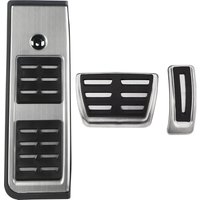 Pédales de voiture en acier inoxydable pour Audi A4 B9 A5 F5 2016 - 2019 Berline Avant Sport Automatique, couvre-pédales d'accélérateur, de frein et repose-pieds