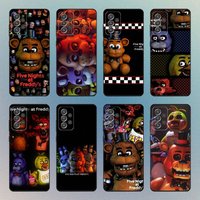 Five-Nights-At-Freddys F-Fnaf Phone Case For Samsung S25,S24,S21,S22,S23,S30,Ultra,S20,Plus,Fe,Lite,Note,10,9,5G Black Cover