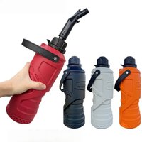 POVTOR Motorcycle Spare Fuel Tank for Water & Fuel 1.8L Jerrycan Installation With Built-in Spout Gas Can