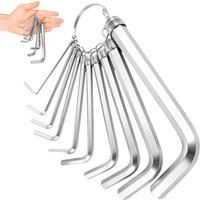 8/10Pcs Metric Allen Wrench Inch Wrench L Wrench Allen Key Short Arm Vehicle Bike Furniture Auto Repair Tool Set Home Hand Tools
