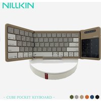 NILLKIN Cube Pocket Keyboard Foldable Wireless Keyboard Touchpad Multi-Device Compatible Travel Office Non-Slip Eco-Friendly
