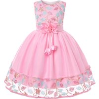 Europäisches und Amerikanisches Besticktes Kleid Mädchen-Partykleid Spitze Prinzessin Blumenmädchen Tüll Pengpeng Kleid