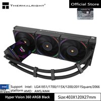 Thermalright Hyper Vision 360 ARGB All -in -one water cold radiator,3.95 inches can rotate the LCD display, LGA1851/1700/AM5/AM4
