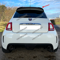 Car Rear Trunk Racing Spoiler for Fiat 500 Abarth 595 2010-2020 Rear Boot Lid Highkick Spoiler Wing Lip Real Carbon Fiber