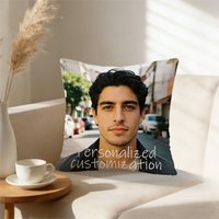 1Pc Personalized Custom Pillowcase Featuring Your Design Image Text, Soft Skin-Friendly Comfortable Pillow Cover for Home Living Room