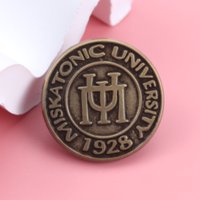 1pc Miskatonic University Metal badge Cthulhu Myth Metal brooch badge, bag pen bag clothes hanging ornaments.-Brooch