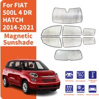 Custom Car Window Sunshade Anti-UV Car Sun Window Visors Sunshade Covers Accessories For FIAT 500L 4 DR HATCH 2014-2021