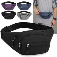 1pc Adjustable Adjustable Shoulder Strap Bag Multi-Pocket Design Commuter Outdoor Sports Waist Bag Multifunctional Travel Bag