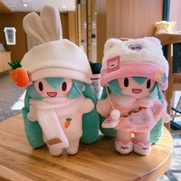20cm Hatsune Miku Plush Doll Creative Cartoon Fluffy Stuffed Toys Multiple Styles Plushie Dopamine Home Decoration Perfect Gifts