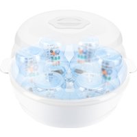 Microwave Bottle Sterilizer Steam Sterilizer Fits 6 Baby Bottles for Baby Bottles Pacifiers Cups Disinfect in 2-6 Minutes