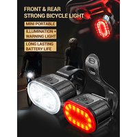 AliExpress KDULIT Rechargeable Bike Lighting Front/Rear Lights Bicycle Lamp Led Cycling Light Bike Flashlight for Bicycle Front Taillight Lantern