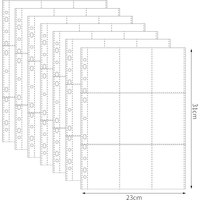 A4 Kpop Photocard Binder Sheets Multiple Pockets Sleeve PP Acid Free 4x6 Photo Album Refill Pages Card Stamp Die Jewelry Storage