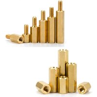 M2 M2.5 M3 M4 M5 Hexagonal Copper Standoff for PCB Circuit Boards and Computer Motherboards Threaded Support Pillars Screw Bolt